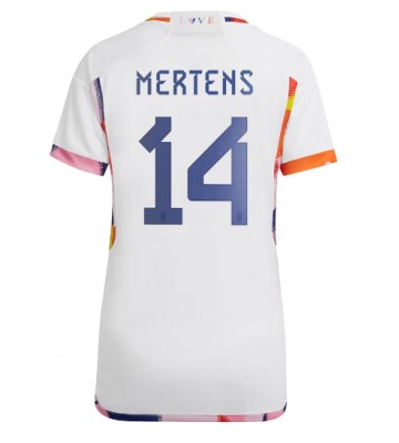 Belgia Dries Mertens #14 Bortedrakt Kvinner VM 2022 Kortermet